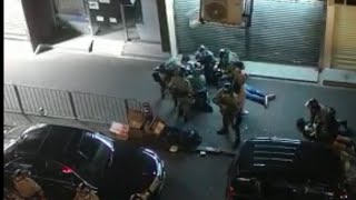 【支持警察嚴正執法】 警察成功制服，企圖破壞酒家的人士！拘捕五名人士！2019年10月11日