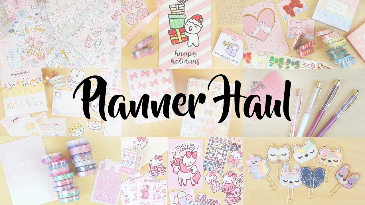 Planner Haul November 2018 Youtube