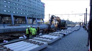 Spoorwerkzaamheden Amsterdam Centraal  22 oktober 2016