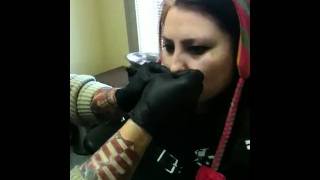 Septum piercing gone wrong