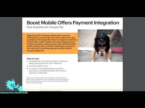 Purchase Apps in Google Play Store with Boost Mobile Money (HD) Purchase Apps in Google Play Store with Boost Mobile Money (HD)