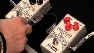 Top Tone Drivegate Fuzz comparison DG-1 vs DG-2 guitar effects pedal demo