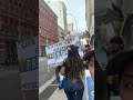 Protesters Against Vaccine Mandate Surround COVID Testing Van in Manhattan