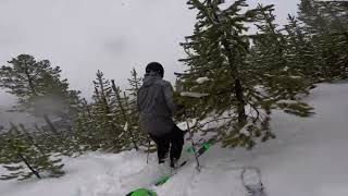 Skiing some of the best powder in Montana