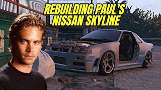 Rebuilding Paul Walker's Nissan Skyline R34 In GTA 5 (FAST X)