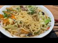 餃子の王将　被災地復興応援メニュー　野菜煮込みラーメンを食べる　vegetable stew ramen gyoza ohsho japan food tour