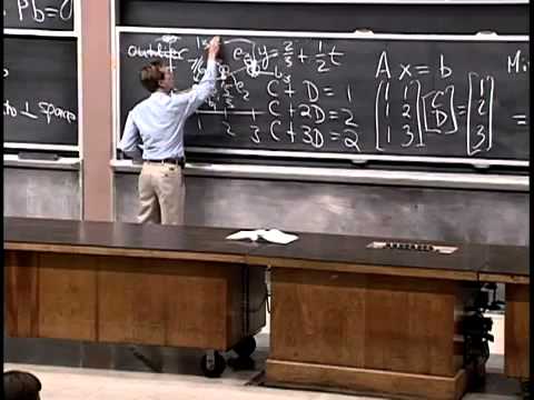  Projection matrices and least squares