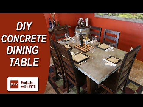 How to Make a Concrete Dining Table How to Make a Concrete Dining Table