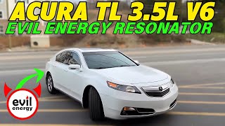 2013 Acura TL 3.5L V6 Exhaust Sound w/ Evil Energy Resonator!