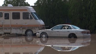 Homes, businesses flooded in Utah town