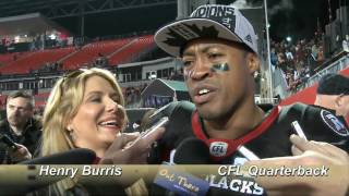 CFL Grey Cup 2016 post-game with Winning QB Henry Burris
