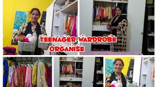 Teenager wardrobe arrangement kis Tarah Se#लड़कियों का अलमारी किस तरह से#Aaliyavlogger