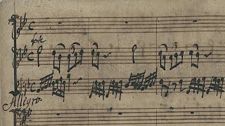 Zelenka - Allegro from Trio Sonata No.3, Z. 181 {Autograph score}