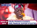 Tinubu Promises Students Jobs, Financial Support If Elected