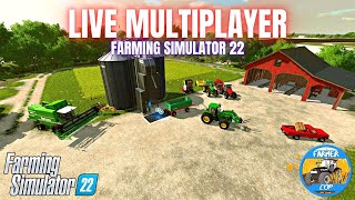 LIVE FARMING SIMULATOR 22 MULTIPLAYER - Farming Simulator 22