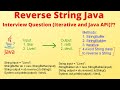 Reverse a String in Java (4 methods), Iterative, StringBuilder, StringBuffer (examples)