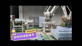 四轴矿泉水纯净水袋包机器人码垛生产线Four-axis mineral water pure water bag robot palletizing production line