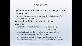 Chapter 9 Audit Sampling