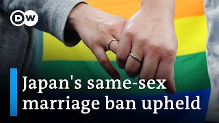 Japan court finds ban on same-sex marriage constitutional in a blow to LGBTQ rights | DW News