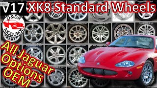 Jaguar XK8 All standard OEM wheels options available V17 / XKR (X100) Easy alloy upgrades