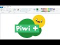 How to draw the Piwi+ logo using MS Paint | How to draw on your computer