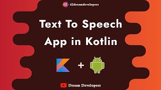 Build an App that Converts text to Speech in Kotlin || Text to Speech Converter || Android App