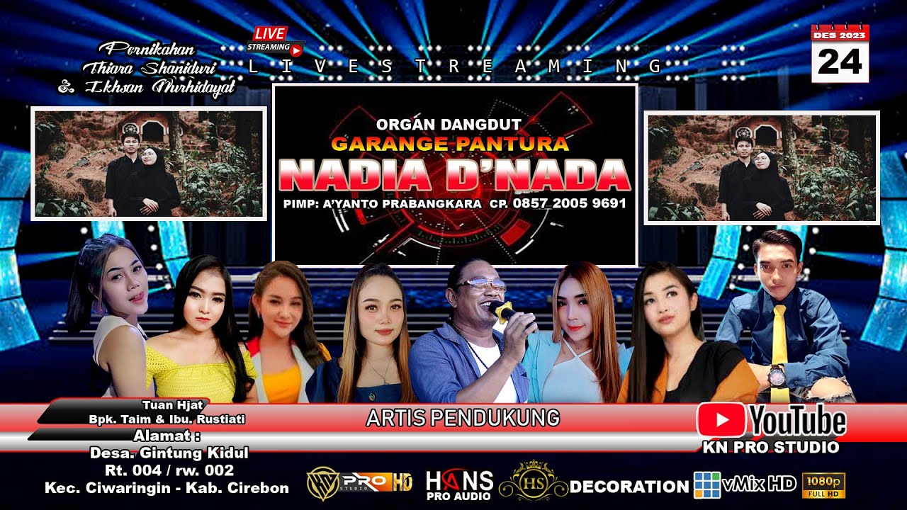 Live Siang Nadia D Nada Resepsi Pernikahan Ikhsan Nurhidayat