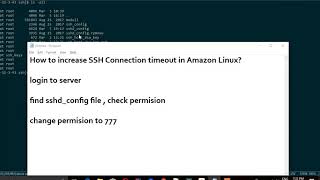 How to increase SSH Connection timeout in Amazon Linux?