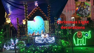 Christmas decorative serial lights at Kanyakumari|கிறிஸ்துமஸ் அலங்கார விளக்குகள்| Aubri's World