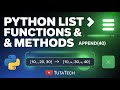 Python List Explained | Important List Functions & Methods in Python with Examples | Python Tutorial