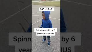 Spinning math by 6 year old GENIUS #shorts #homeschool #educational #kids