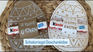 Geschenkidee Ostern Schokoriegel Kleinigkeit DIY  | Gift idea Easter chocolate bar