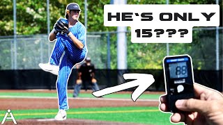 This FRESHMAN THROWS 88 mph!! Grafton Marshall-Inman Bullpen + Interview