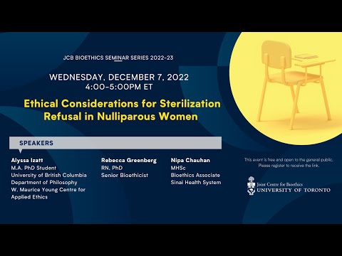 What are your ethical perspectives on sterilization?