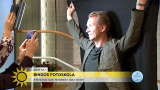 Så tar du proffsbilder med 5 enkla knep - Bingo Rimérs fotoskola - Nyhetsmorgon (TV4)