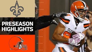 Saints vs. Browns | NFL Preseason Week 1 Game Highlights