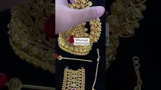 Gold plated shringar set for big laddu gopal whatsapp 8789919009