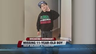 Missing 11-year-old boy