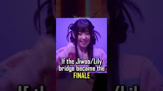 Jiwoo/Lily eat the Bridge AGAIN for the YDS Finale #NMIXX #shorts #expérgo #kpop #Young_Dumb_Stupid