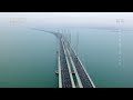 航拍中国：山东省青岛海上马拉松风景aerial china scenery of the qingdao marathon in shandong province