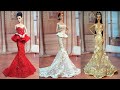 Gorgeous Barbie Doll Dresses ❤️ 4 DIY Doll Makeover Transformations || BARBIE DOLL HACKS