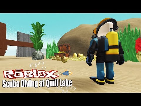 Roblox Scuba Diving At Quill Lake ดำนำหาสมบตใตทะเล - robloxscuba diving at quill lake beta