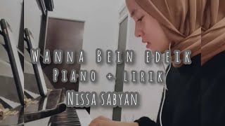 Download Lagu Wana bein Eideik Piano Cover Lirik lagu Nissa Saby... MP3 Gratis