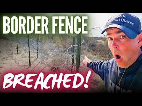 Border Fence BREACHED. Eagle Pass Texas. Migrant CRISIS.