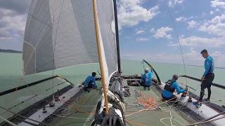 Team Black Jack SL33 catamaran training with Roland Gaebler