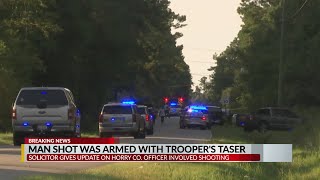Man shot in Horry County officer-involved shooting was armed with trooper’s taser, solicitor says