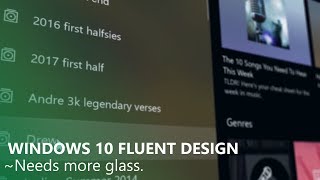 Windows 10 Fluent Design Preview Video