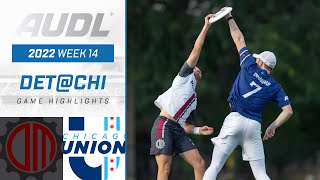 2022 AUDL: Detroit Mechanix at Chicago Union | Week 14 | Game Highlights