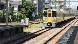 【6両は今のところ2000系列のみ】西武2053F各停東村山行き　小川駅発車