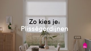 Zo kies je: Plisségordijnen